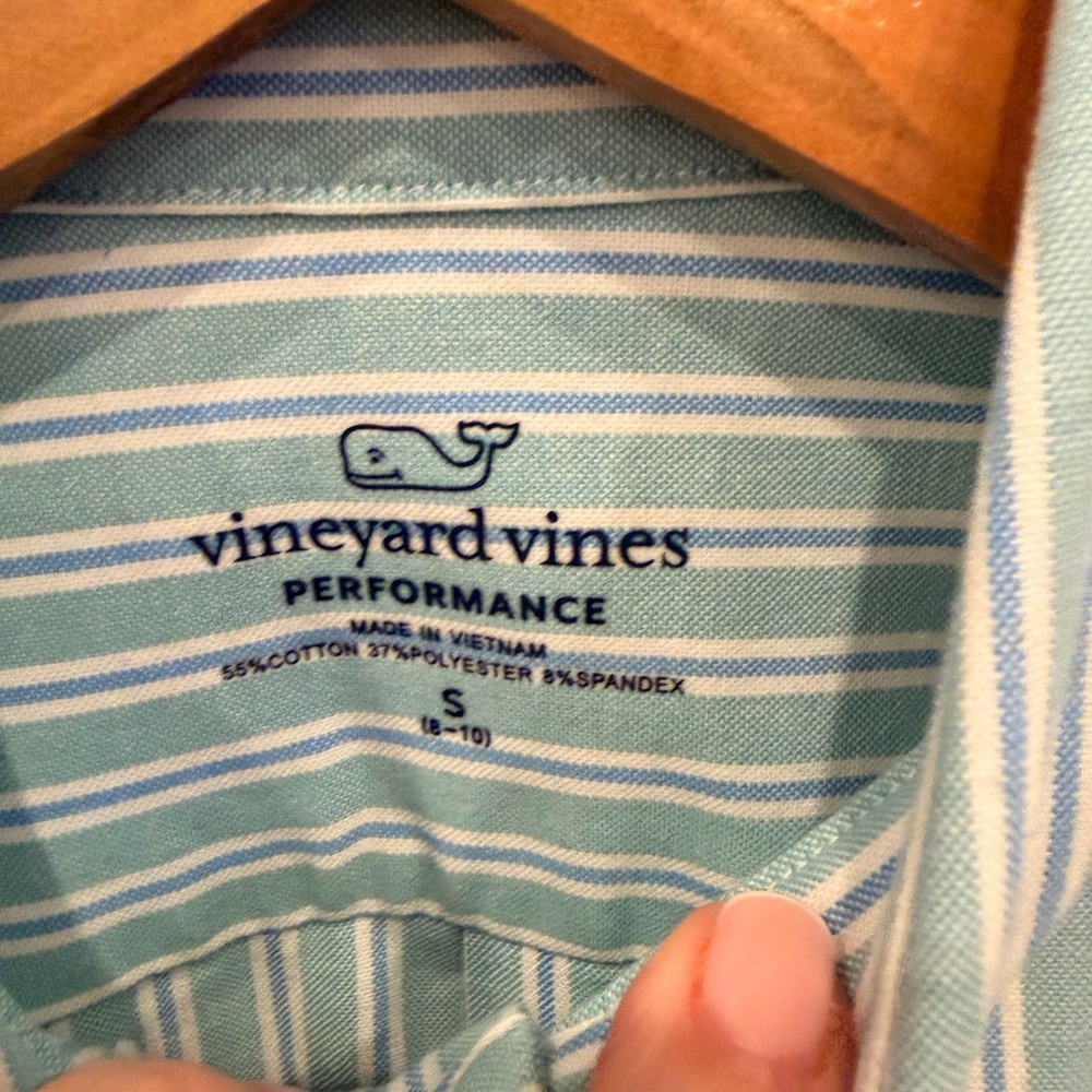 Vineyard Vines Performance Button Down Shirt Blue… - image 3